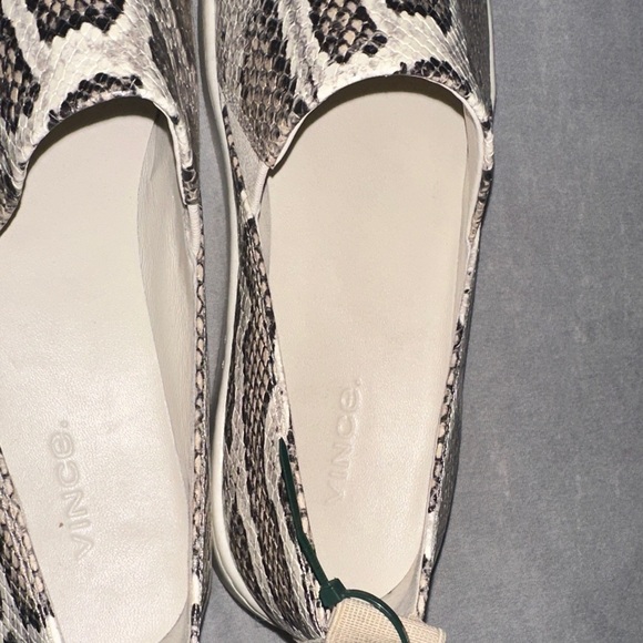 Vince Snake Print Flats in Brown and Cream - Picture 5 of 7